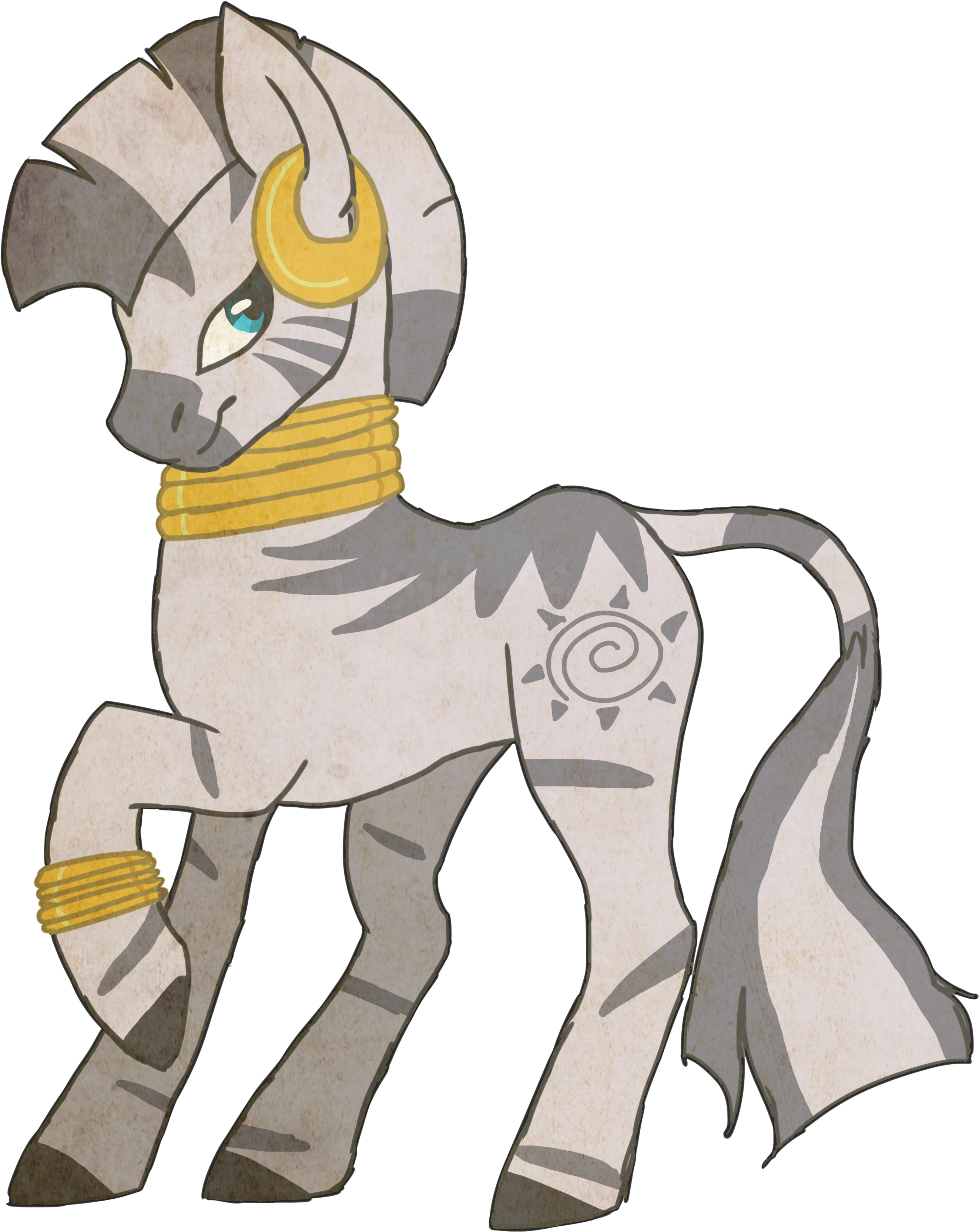 My Little Pony,мой Маленький Пони,фэндомы,mlp Art,zecora,minor - Foal (2975x3500)