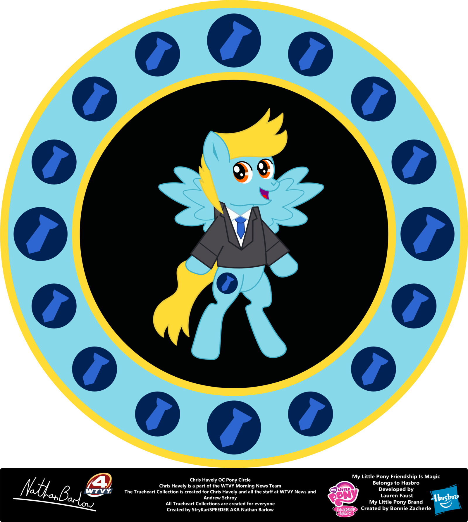 Chris Havely Oc Pony Circle By Strykarispeeder - Shades In Color Wheel (1600x1785)