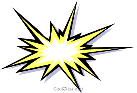 Explosion Royalty Free Vector Clip Art Illustration - Explosão Png (480x328)