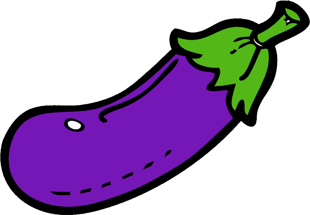 Eggplant Clipart Color Purple - Eggplant Clipart Png (1280x720)