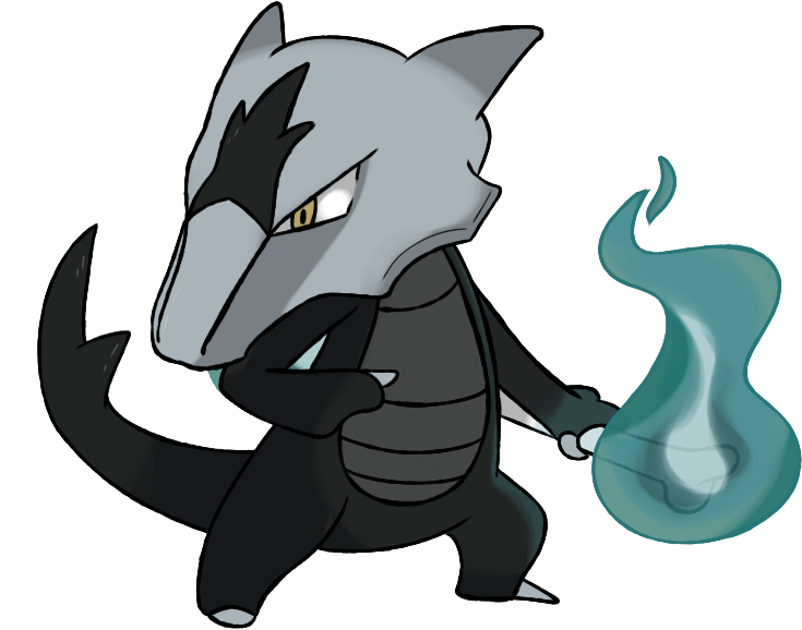 Pokemon Sun And Moon - Pokemon Marowak Alola Form (735x578)