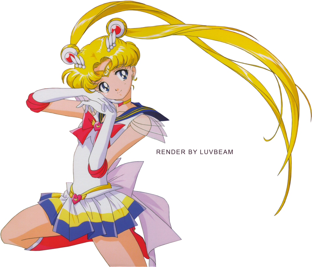 Sailor Moon Render By Luvbeam Sailor Moon Render By - Sailor Moon Hair (1024x872)