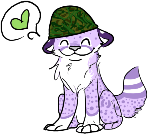 Army Fursona By Purple-crayons - Army Fursona By Purple-crayons (500x500)