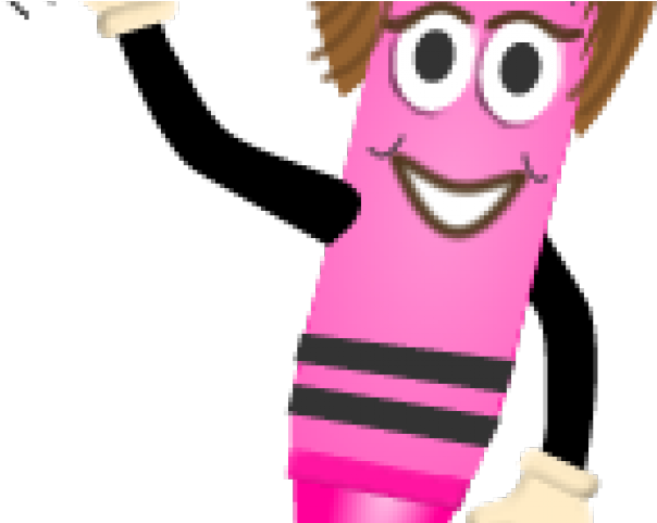 Crayon Clipart Character - Cartoon (640x480)