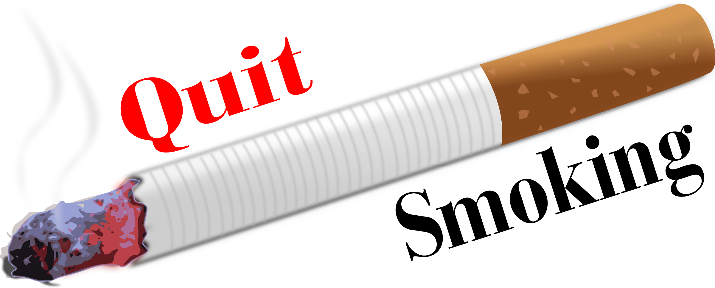 Quit Smoking Remix - Quit Smoking Clip Art (2400x967)