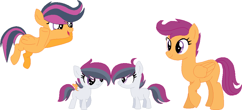 Mlp Next Gen - Mlp Scootaloo And Rumble Next Gen (1017x527)