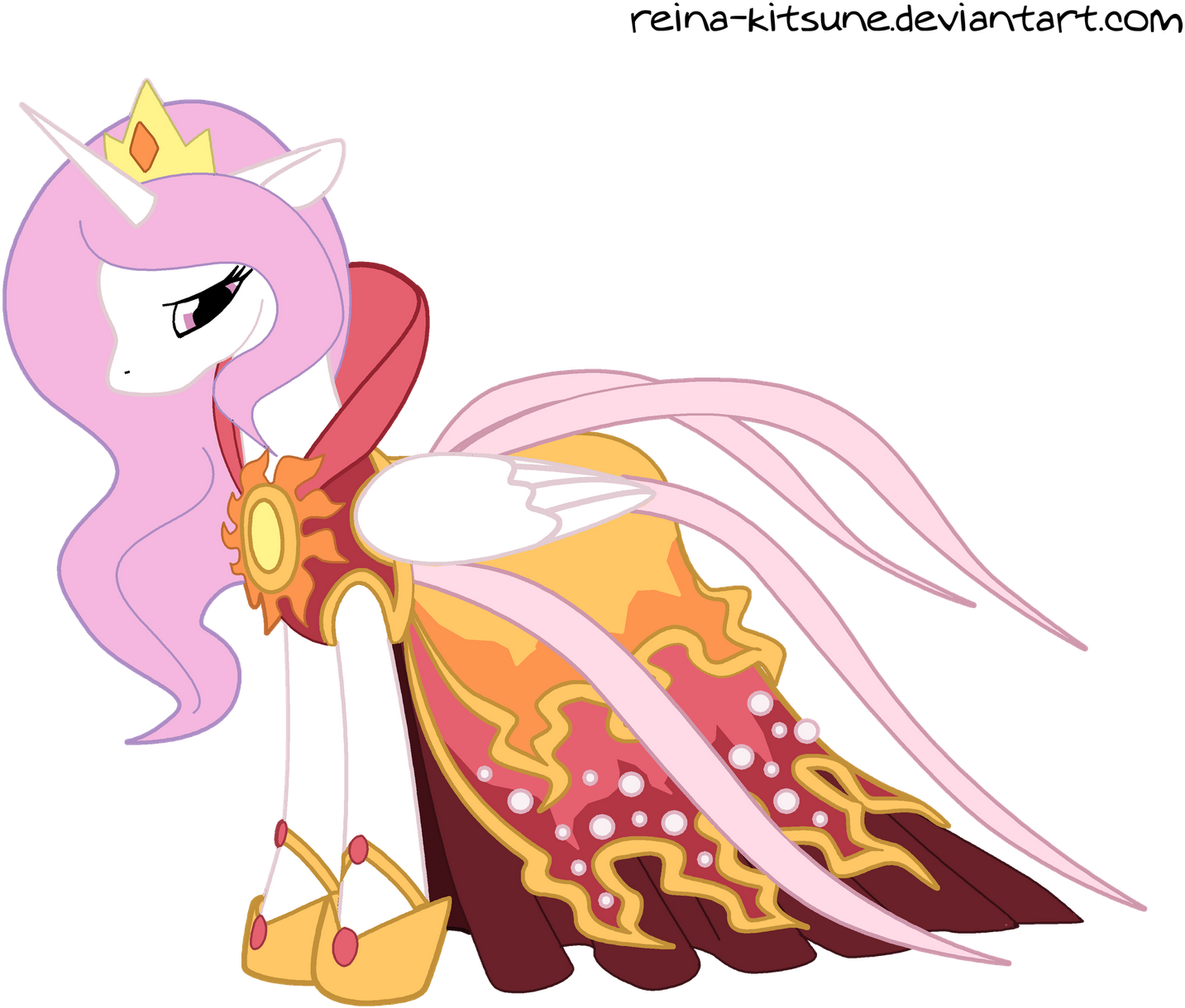 Mlp Wedding Dresses Design A Dress Inspiration - Princess Celestia (1600x1305)