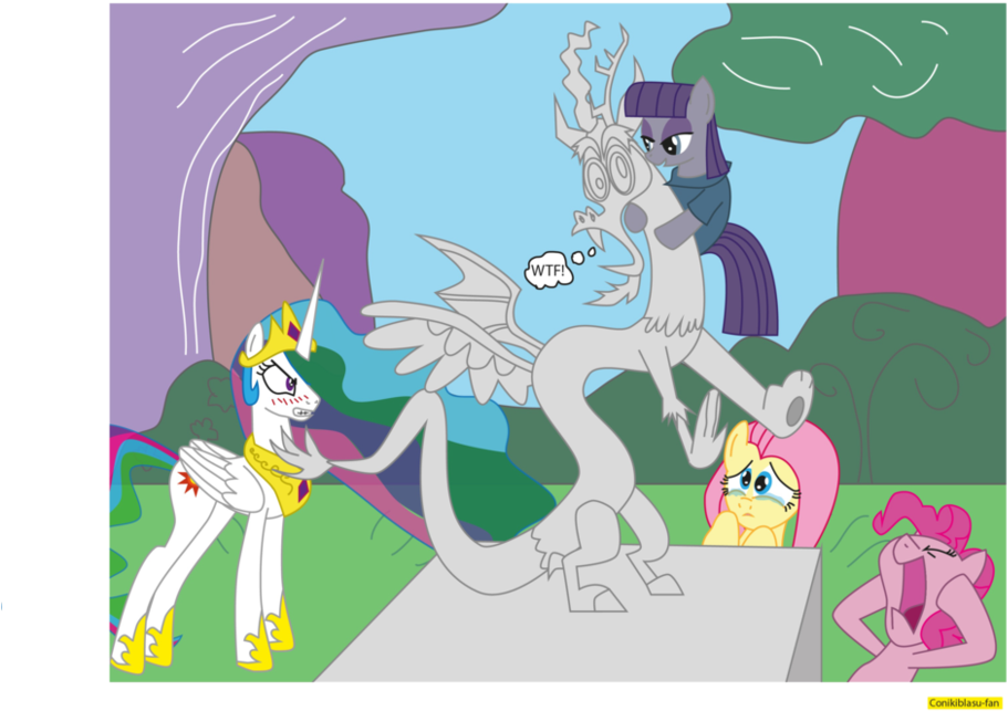 Maud - Discord And Fluttershy Love (993x805)