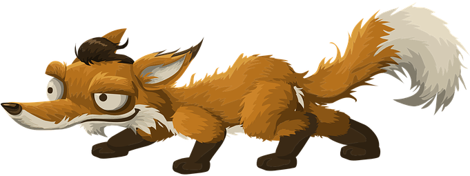 Fox Animal Cartoon Wildlife Character Sly - รูปภาพ สุนัข จิ้งจอก การ์ตูน (680x340)