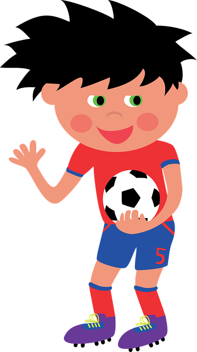 Cute Soccer Cliparts 13, Buy Clip Art - Chłopak Z Piłką (403x720)