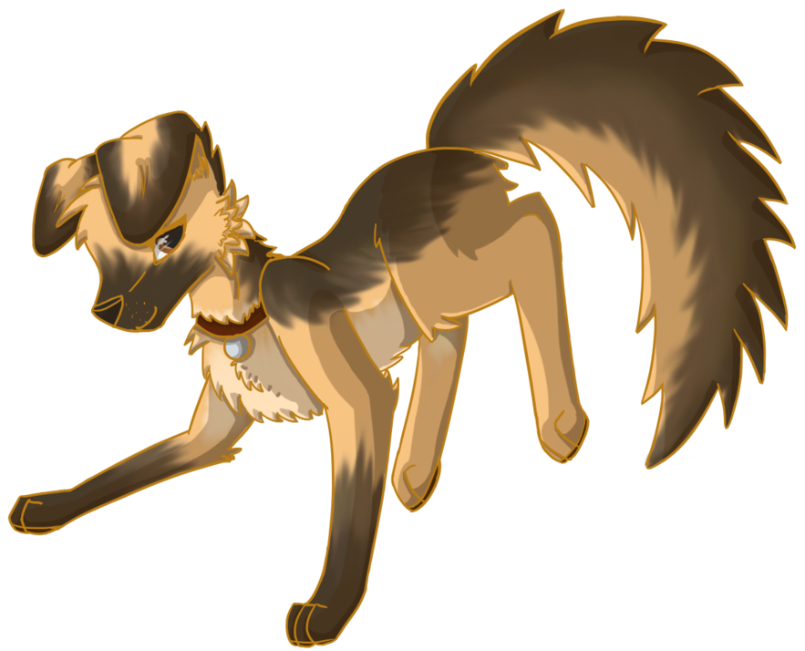 Mean Cartoon German Shepherd Download - Anime German Shepherd Puppy (1024x788)