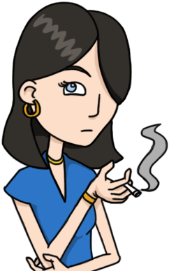 Illustration Of A Light Smoker - Light (400x400)