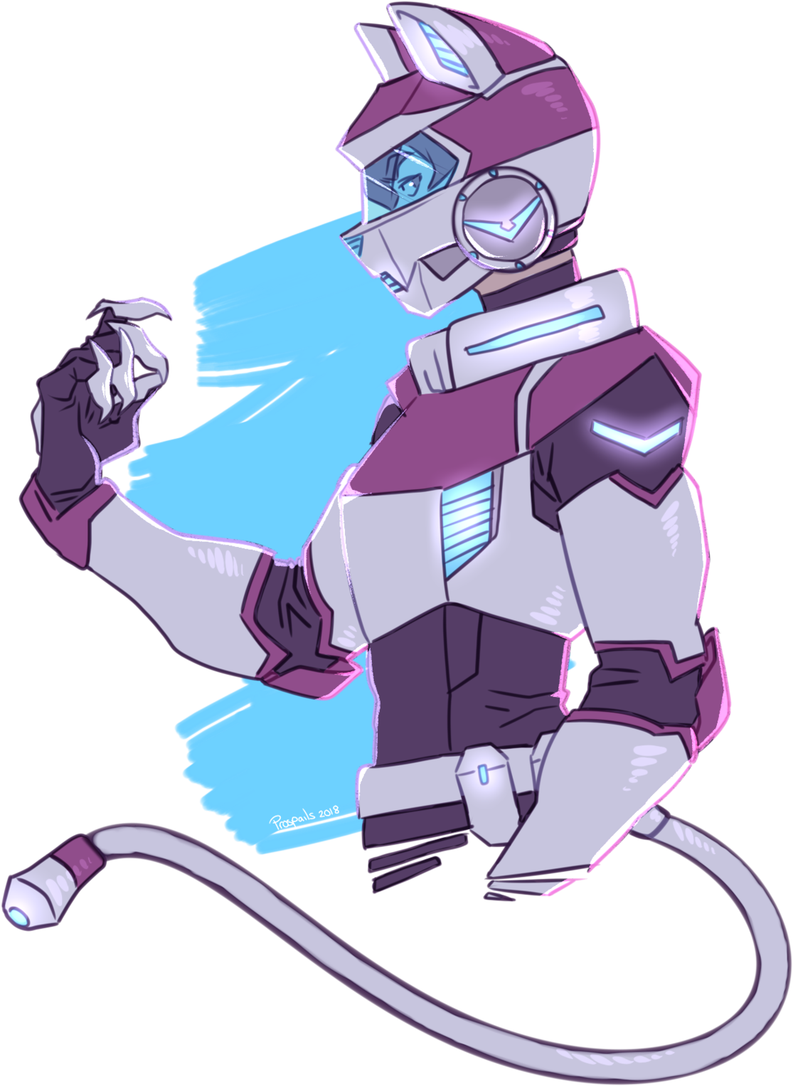“a More Cat-like Voltron Armor Request ” - Transparent Keith Kogane (1280x1702)