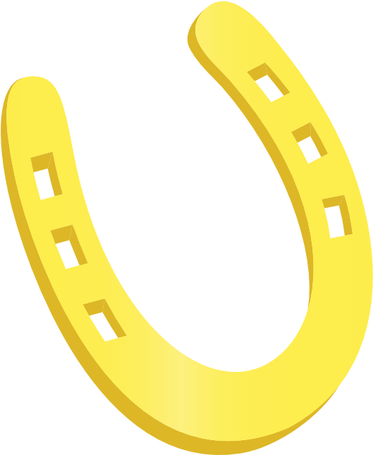 Clipart - Horseshoe - Yellow Horseshoe (800x800)