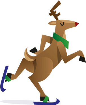 Galleries - Christmas Deer Gif (500x500)