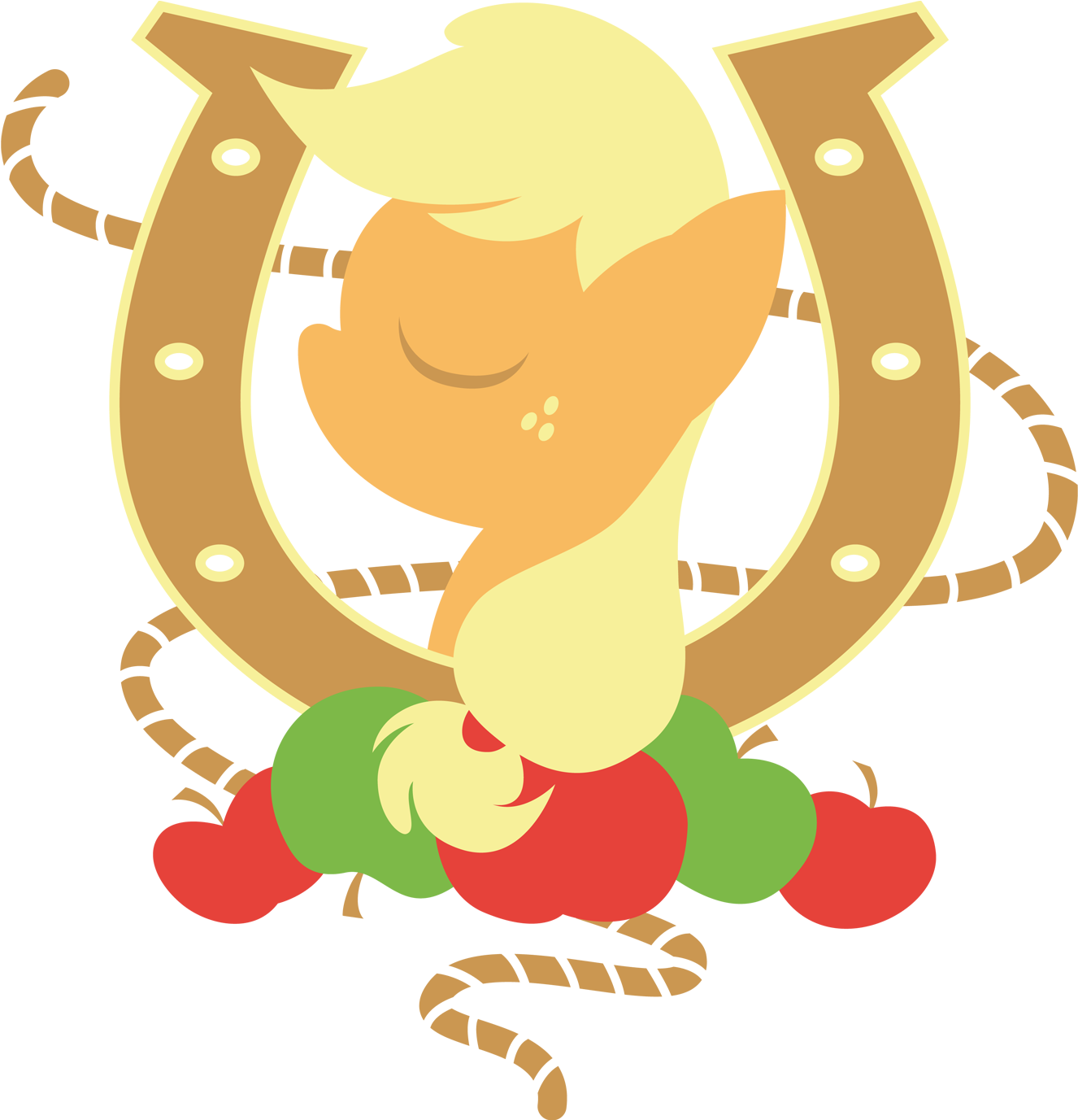 Rope Clipart Horseshoe - My Little Pony Horse Shoe (1500x1500)