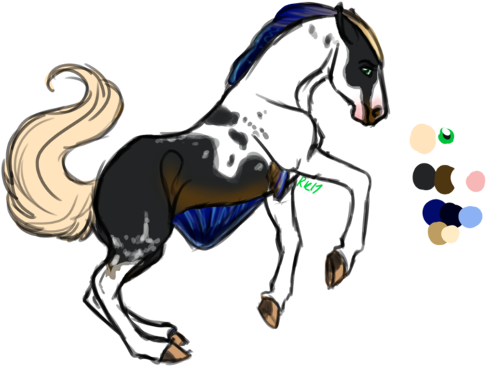 Mustang Halter Mane Stallion Pack Animal - Mane (975x819)