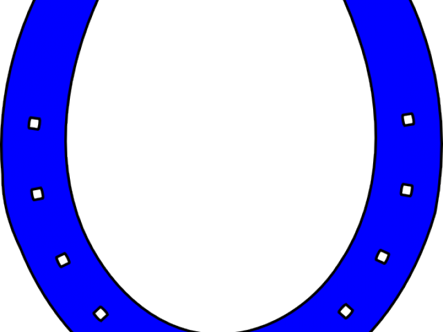 Horseshoe Clipart Blue Horseshoe - Sartoria (640x480)