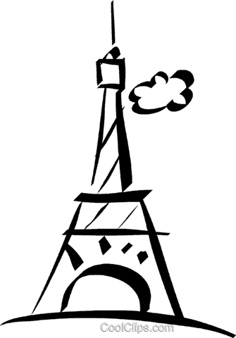 Eiffel Tower, Paris Royalty Free Vector Clip Art Illustration - Eiffel Tower (335x480)