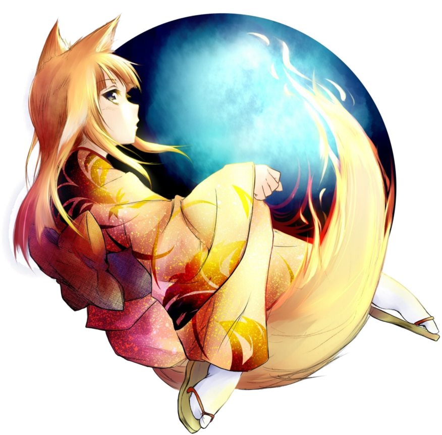 Иконки Mozilla Firefox - Google Chrome Anime Girl (914x875)