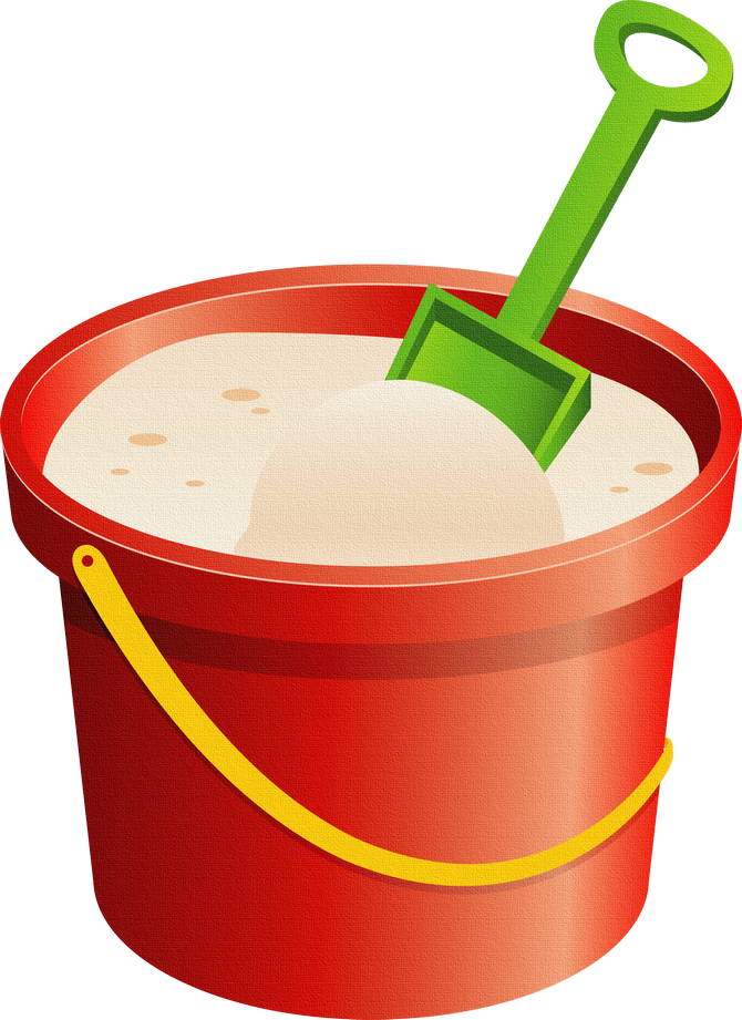 Ведерко, Совок - Игрушки - Картинки Png - Галерейка - Sand Bucket Clip Art (670x921)