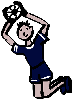 Goalkeeper, Chelsey, Football, Footballers, Cartoon - T-shirt (640x480)