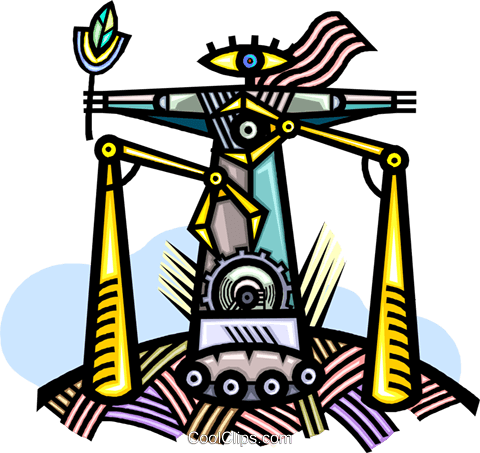 Automation Symbol Royalty Free Vector Clip Art Illustration - Assembly Line Clip Art (480x453)