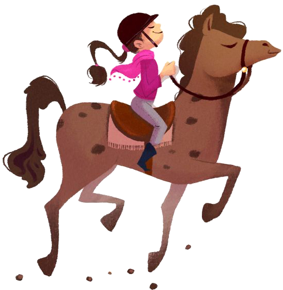 Horse Pony Equestrianism Clip Art - Cartoon Horse And Rider (564x564)