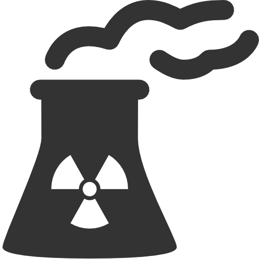 Nuclear Clipart Nuclear Reactor - Nuclear Power Plant Icon (512x512)