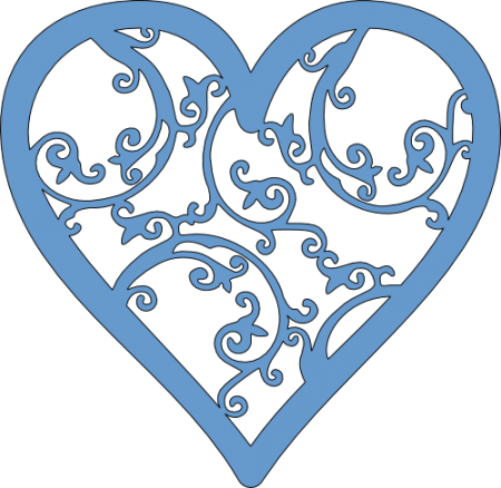 Create, Believe, Imagine At Dreamscrapbooks - Royal Icing Heart Templates (450x438)