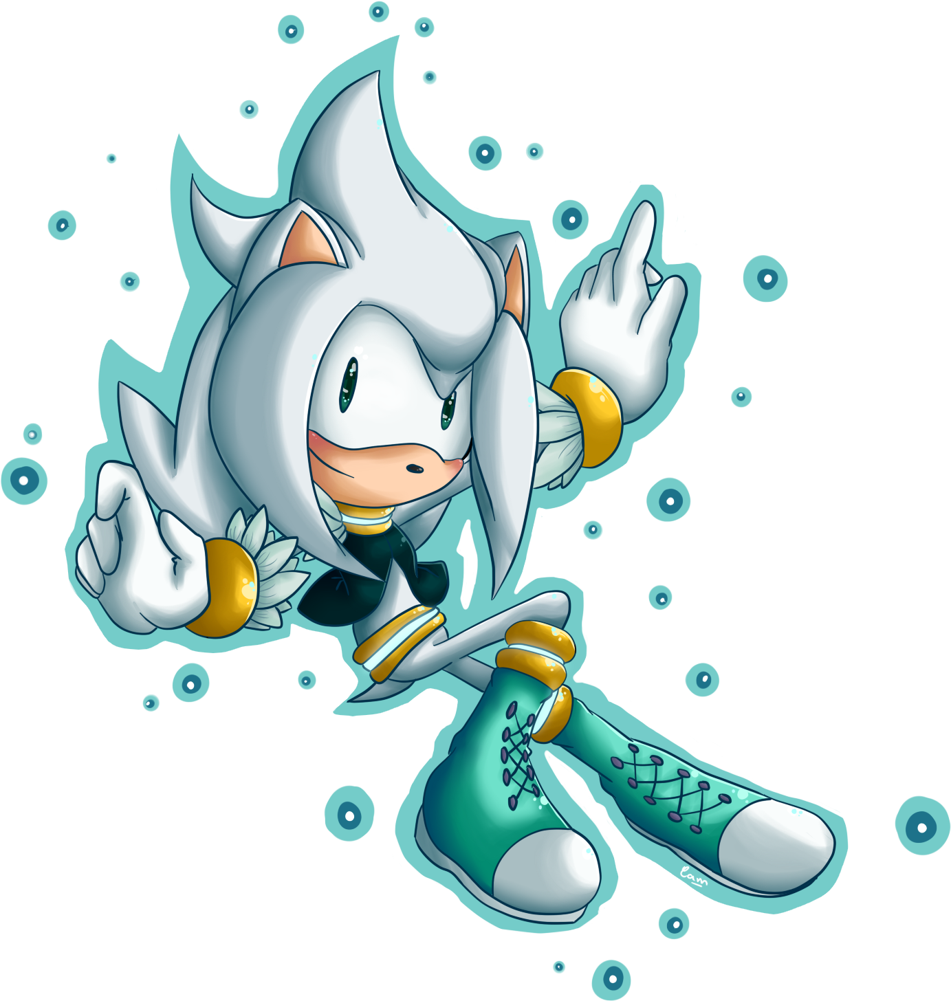 Sonic The Hedgehog Silver The Hedgehog - Silver The Hedgehog Girl (1701x1713)