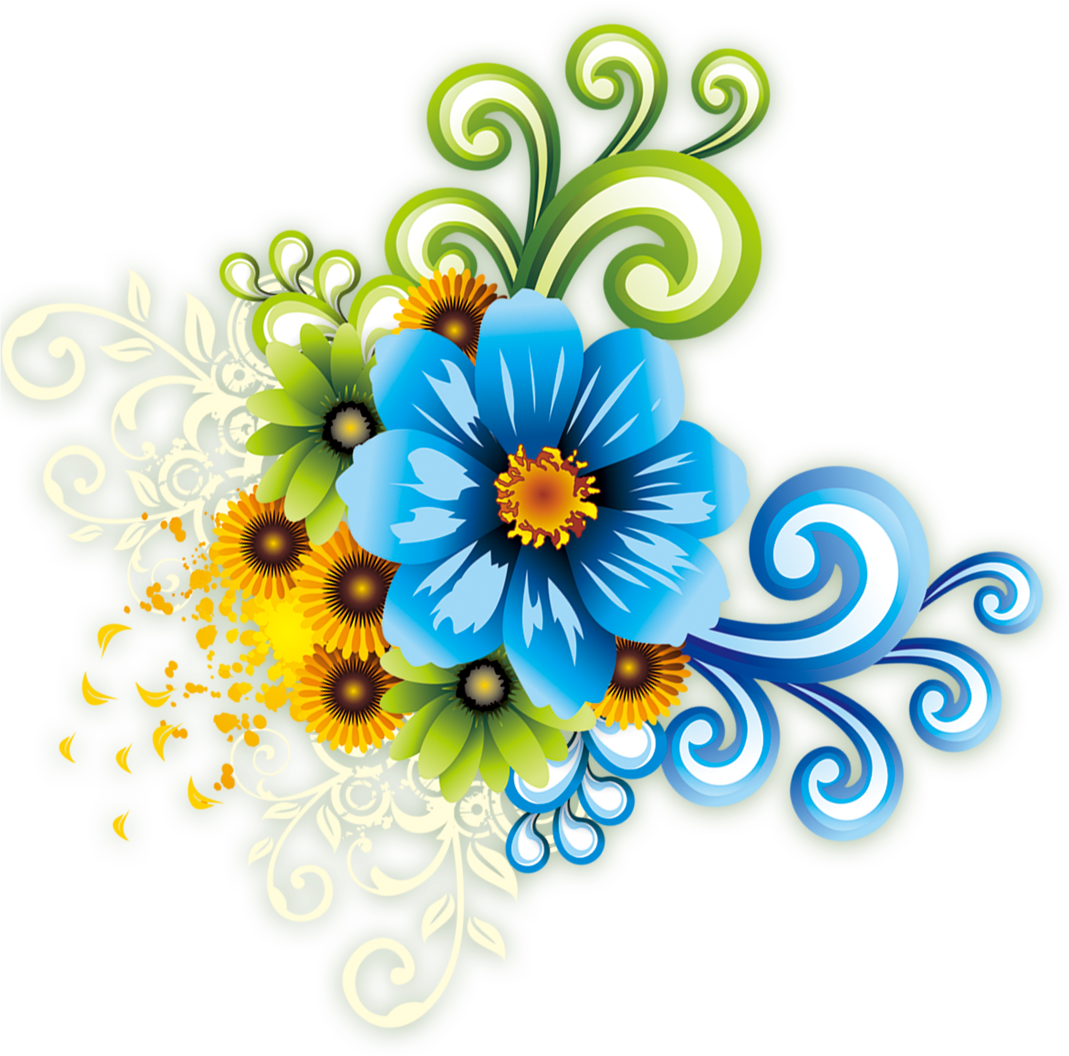 Floral Design Template Flower - Floral Flower Wall Sticker 206 (2480x3508)