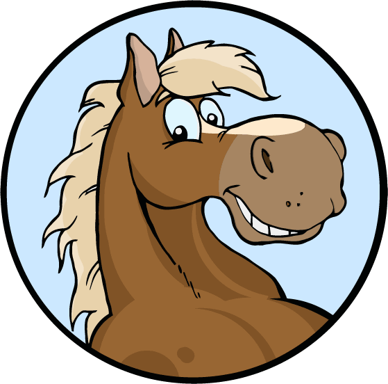 Cartoon Horse Face - Horse Cartoon Sign (559x552)