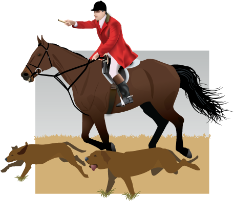 Fox Hunter Horse By Swanguy - Stallion (473x398)