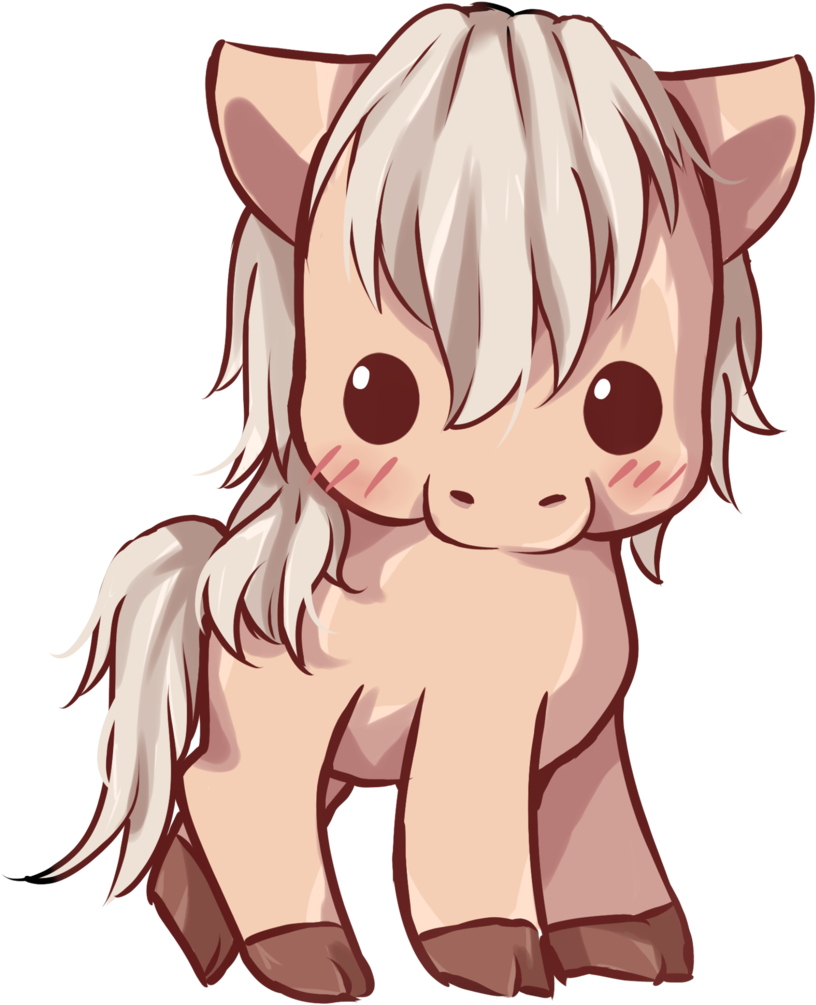 Image Result For Cute Cartoon Horses - Kawaii Horse (1024x1024)