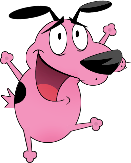 Dog Horse Clip Art - Desenhos Coragem Png (585x737)