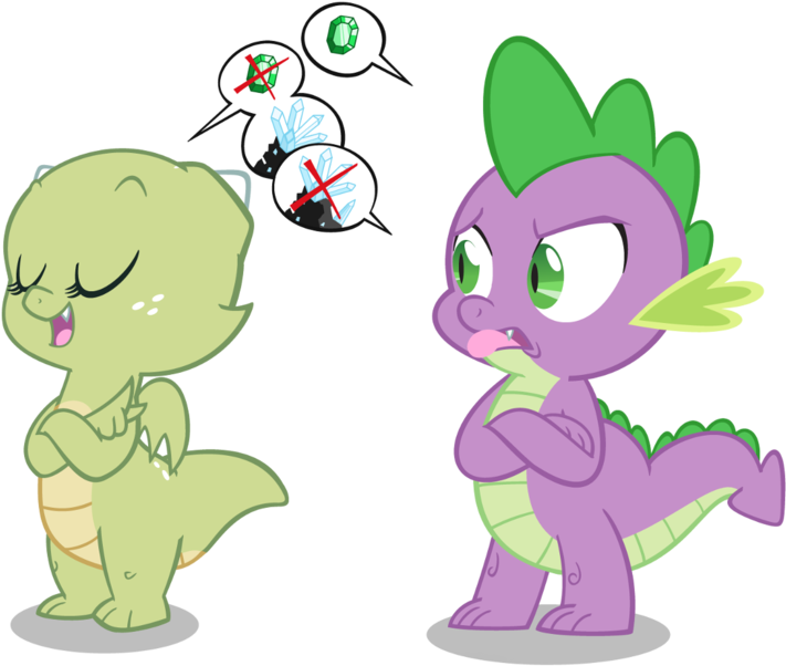 Mlp Dragon Oc - Mlp Spike And Jade (900x654)