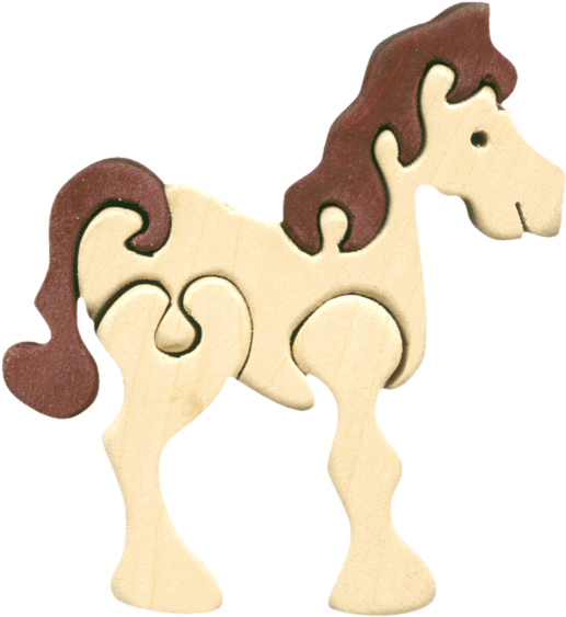 Fauna Trade Minipuzzle Pferd Weiss - Toy (600x600)