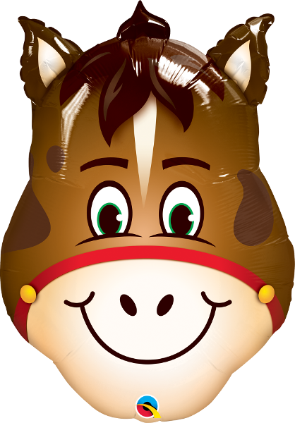 Folienballon „lustiges Pferd“ - 32 Hilarious Horse Shape Balloon (418x600)