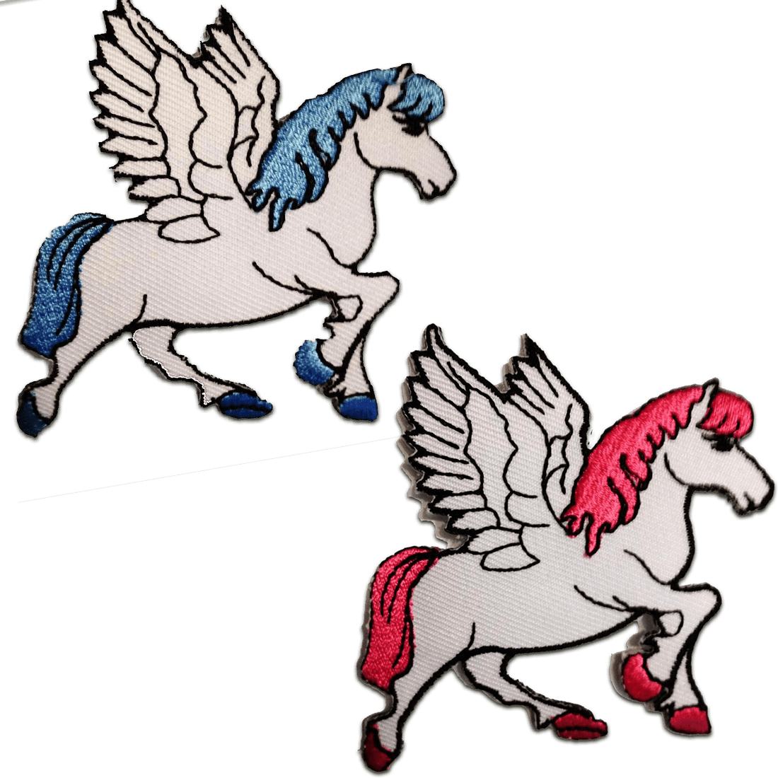 Aufnäher / Bügelbild - Pegasus Unicorn Fantasy Horse 70s Retro Appliques Hat (1100x1100)