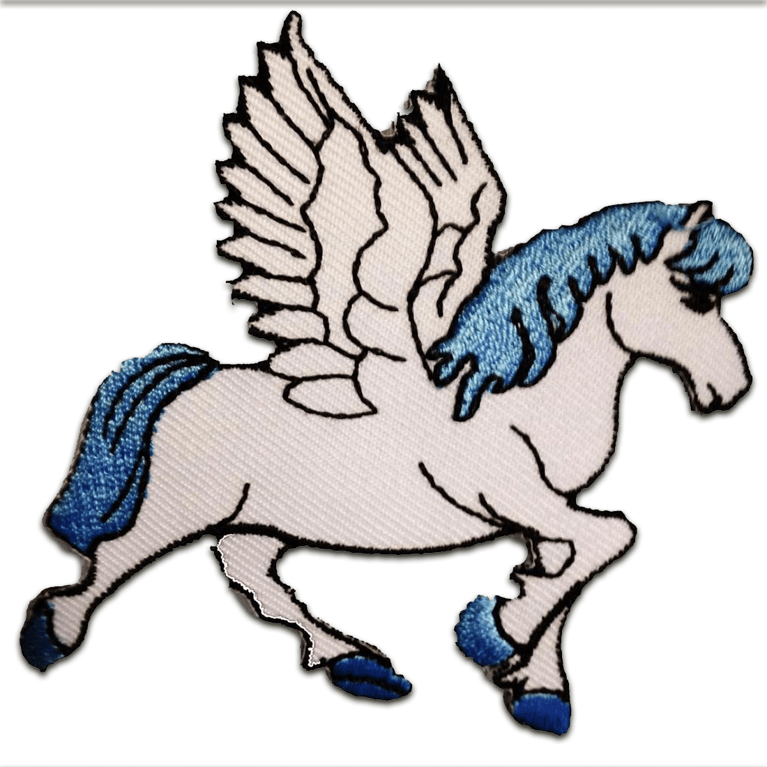 Aufnäher / Bügelbild - Pegasus Unicorn Fantasy Horse 70s Retro Appliques Hat (1100x1100)