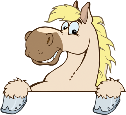 Pferd - Cartoon Drawing Horse Head (440x440)