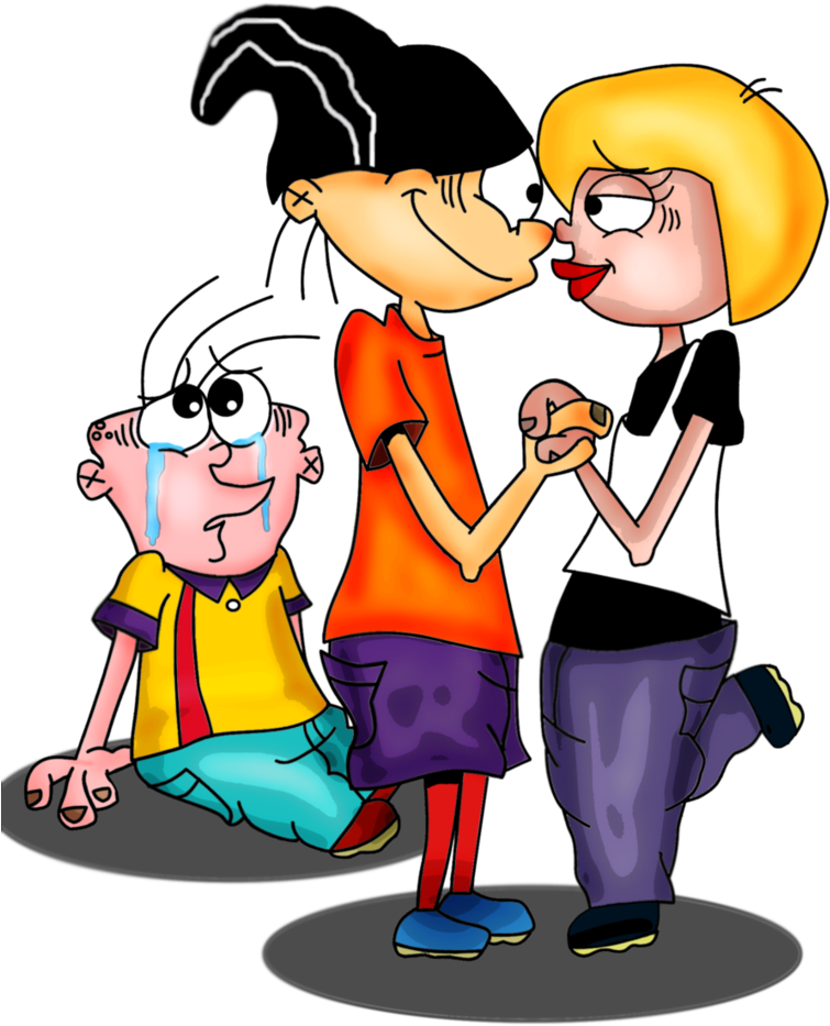 Lesben Vollbusige Cartoon Kuessen