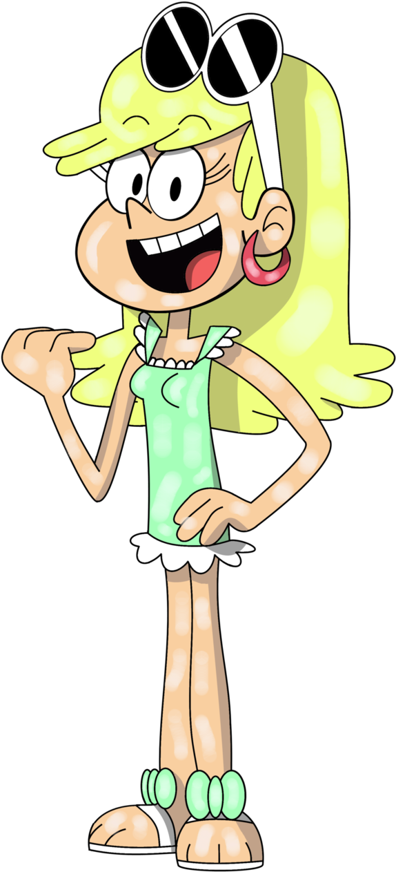 Leni Loud By 4eyez95 - Loud House Lori Leni Lola - (613x1304) Png ...
