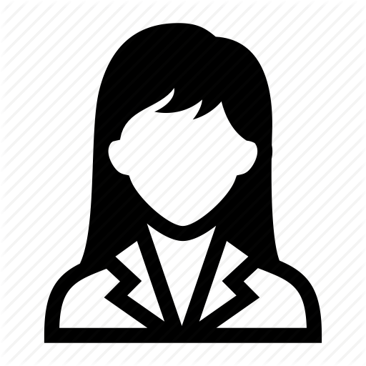 About Me - Woman In Suit Icon (512x512)