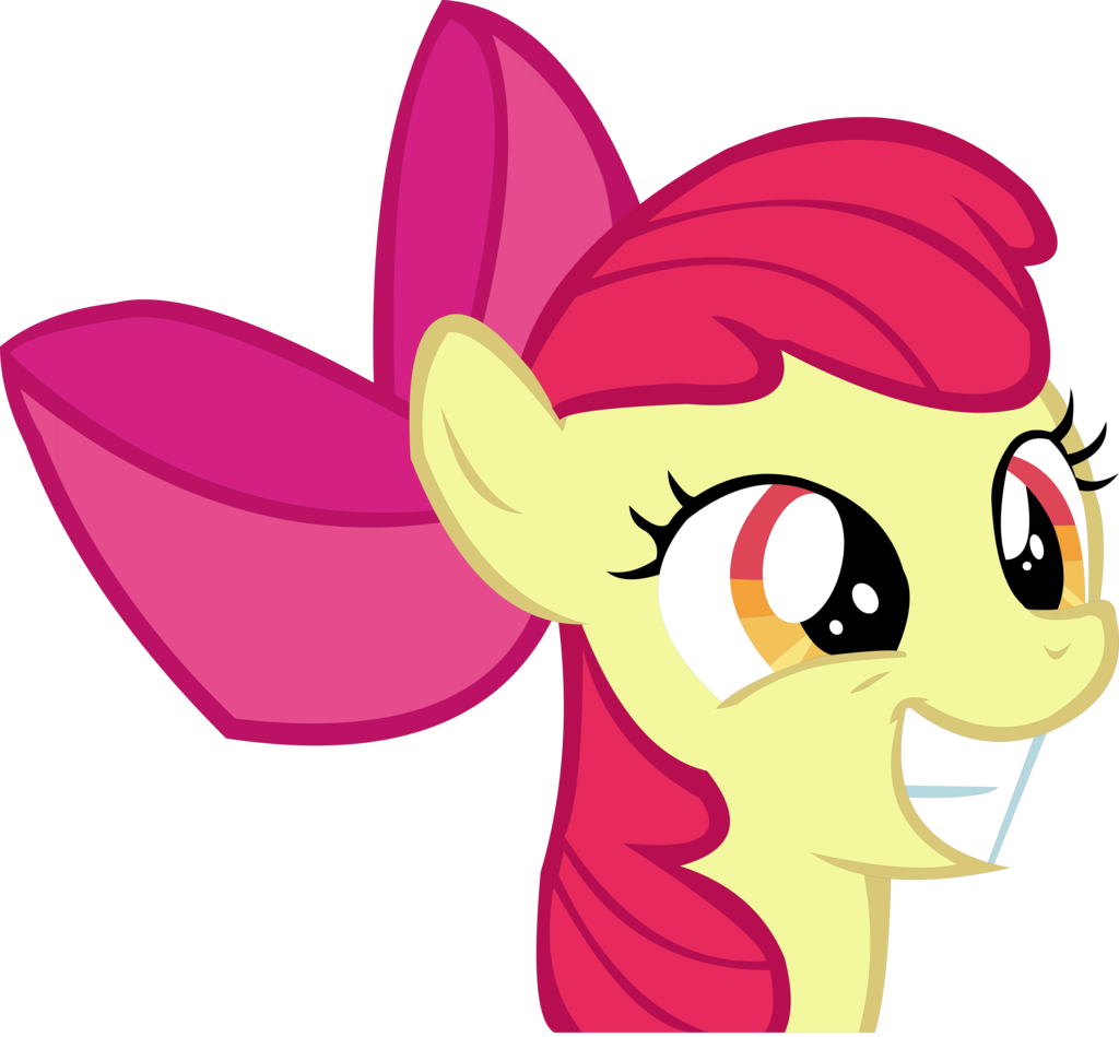Cyanlightning Apple Bloom Vector - Apple Bloom Smile Vector (1024x949)