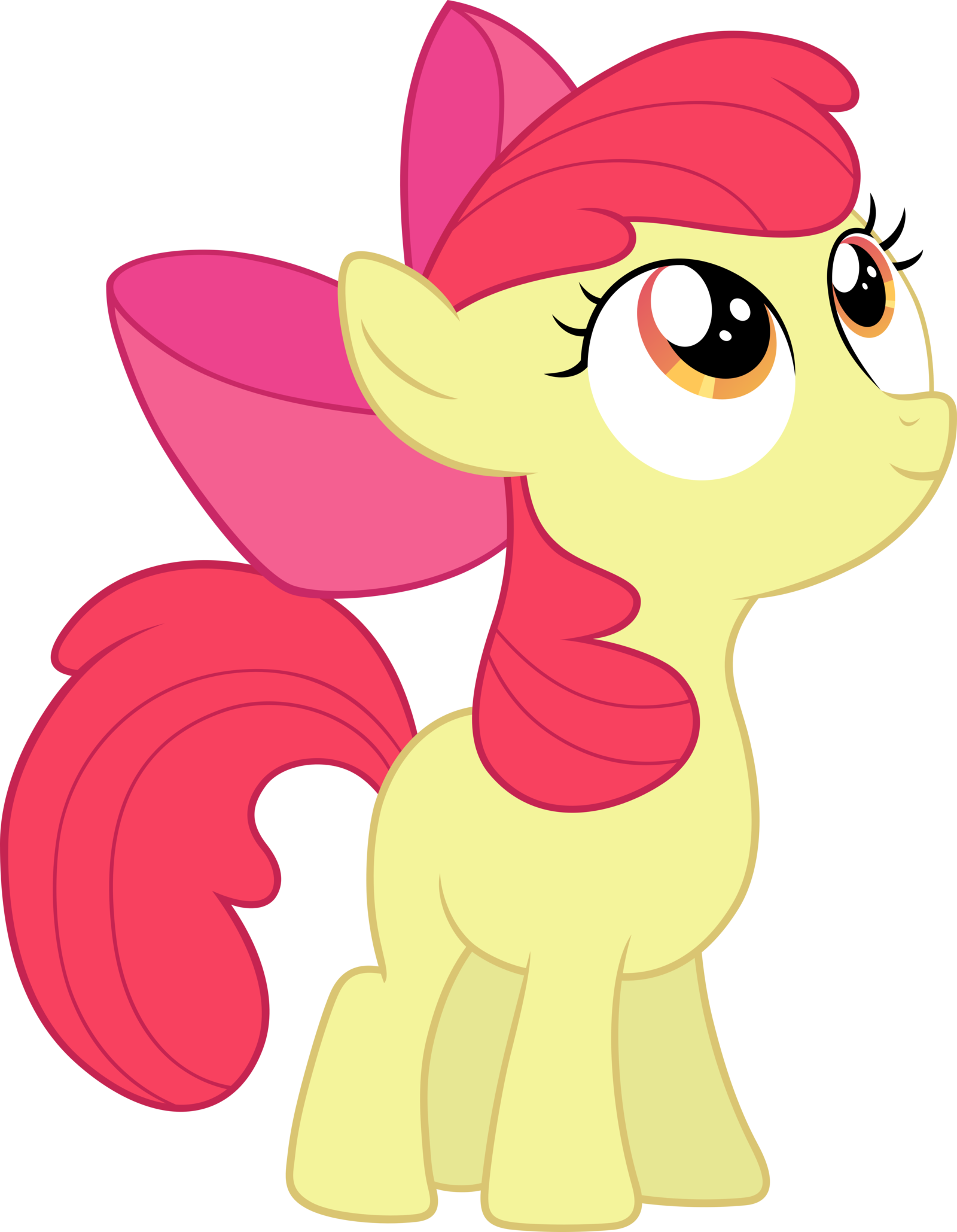 Apple Bloom Cute By Myardius - Apple Bloom Looking Up (1600x2059)