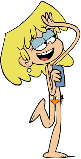 Lori Loud Bond Girl Bikini Smile And Phone - Loud House Lori Loud Bikini (262x511)