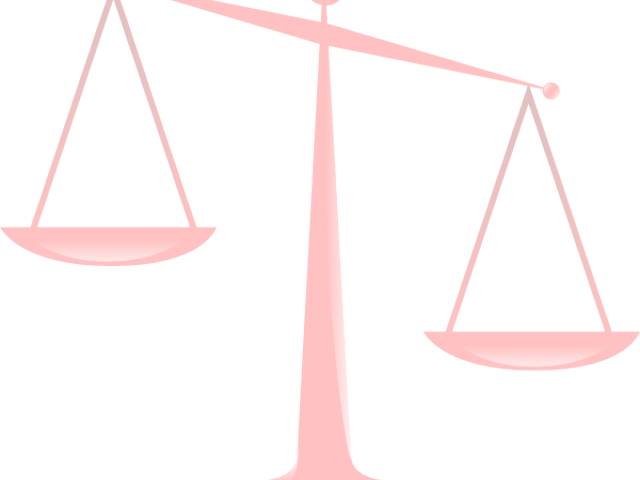 Scale Clipart Transparent - Scales Of Justice Clip Art (640x480)