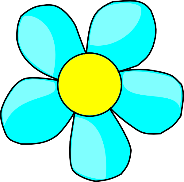 Flowers Flower Clip Art With Transparent Background - 5 Petal Flower Clipart (600x594)